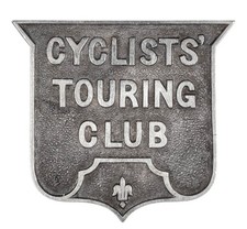 Antique Old Victorian The Cyclists Touring Club CTC Members Metal Brooch Badge