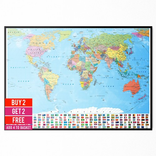 Map the world - the,