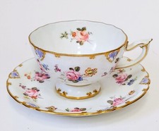 Antique 1914 Royal Crown Derby Fine Bone China Teacup & Saucer, Unresearched AF.