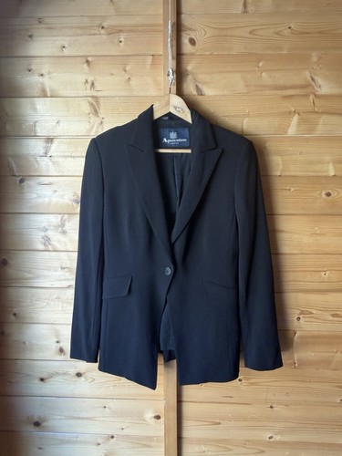 Aquascutum black wool fitted