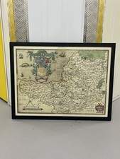 FRAMED. Rare Old Map of