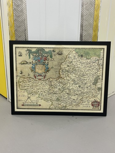 Framed rare old - rare, map