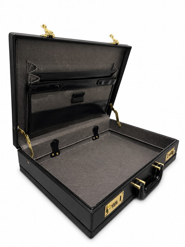 Black hard shell briefcase - black,