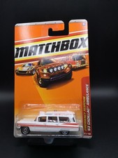 Matchbox long card. 1963 Cadillac Ambulance Gene Mercy Hospital White.