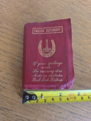 Vintage english dictionary - vintage,