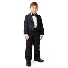 Dress Up America Butler Costume for Kids - Black Tuxedo Costume Set
