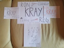 Michael Coleman The Krays Kray Twins  Ron Reg Gangster Signed ART Print C.O.A . 