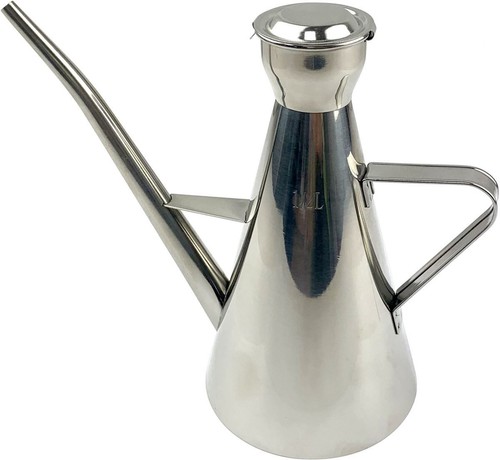 Stainless steel oil pot with - steel,