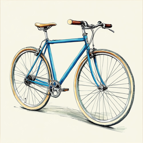 Wall decal sticker road - decal, bike