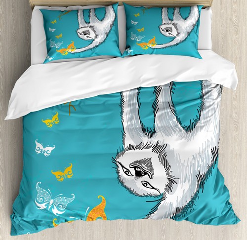 Sloth duvet cover set - duvet, sketchy