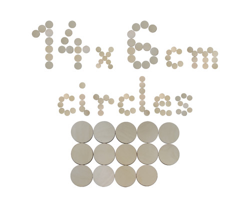 Wooden circle disc plaque 6cm - wooden,