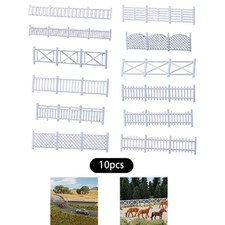 10Pcs Miniature Fences 1:50