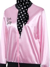Retro  Satin 50's  Grease Pink