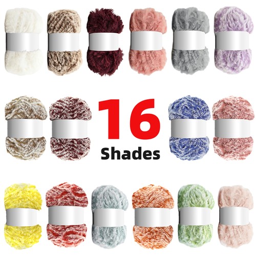 50g faux fur mink wool - faux, yarn