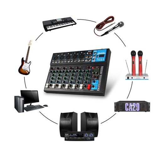 Audio mixer backlit lcd - hd,