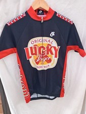 Champ-sys Lucky Lager Cycling Shirt Jersey Size UK Small Vintage