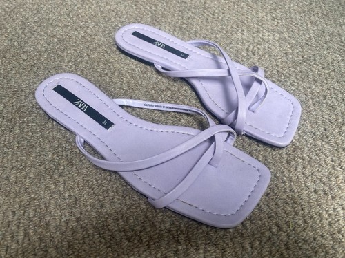 Zara lilac strappy open toe - strappy,