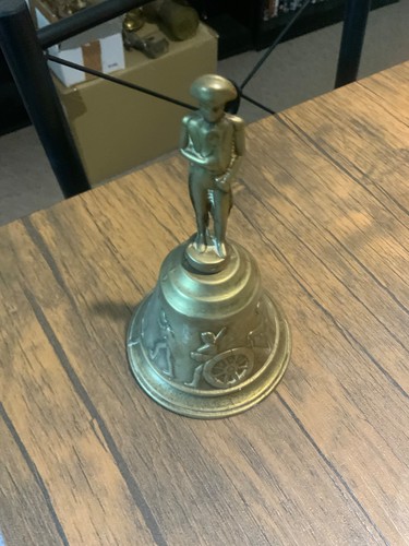 Vintage old antique brass - brass, bell