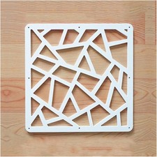 10 Piece White Room Divider Folding Plastic Partition Hanging Screen Panels 29cm