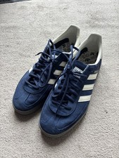 Adidas Mens Handball Spezial Shoes Blue White UK 9.5 Night Indigo