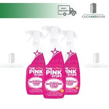 3 X The Pink Stuff Range of Miracle Cleaners Bathroom Foam Cleaner 750ml