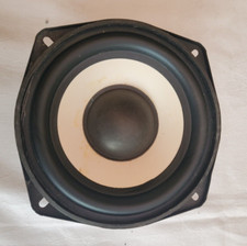 1 x Speakers 5.5" Bass 80W 6 Ohm White Cone DJ Universal Hi-Fi Speaker Drivers