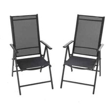 Patio Chairs Set of 2 Folding