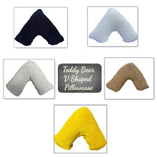 Teddy Bear Fleece V Pillowcase Cover Orthopedic Warm Back Neck Support V Case
