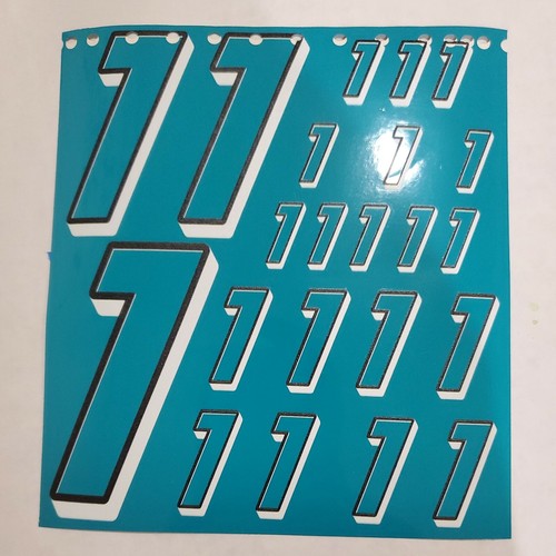 Teal black white - w/, &