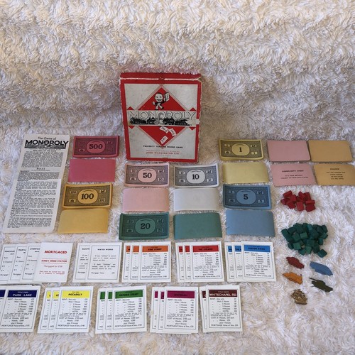 Vintage 1940s monopoly - monopoly, board