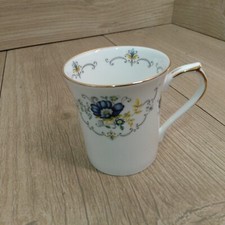 Vintage Argyle Mug Bone China Blue Floral Decoration with Gold Gilt England