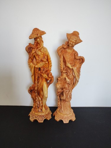 Pair vintage oriental japanese - pair,