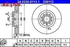 Pcs front brake disc rotos - front,