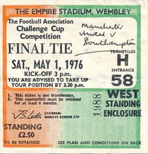 Ticket cup final 1976 - ticket:,