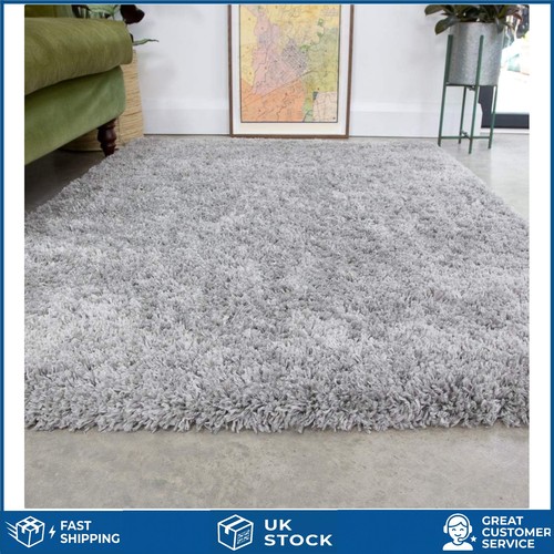 Plush light grey shag - grey,