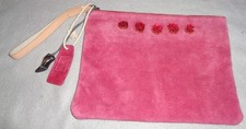 Lovely Bright Pink Suede