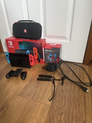 Nintendo switch console - nintendo, neon