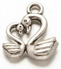 Tibetan Silver Swan and Cygnet