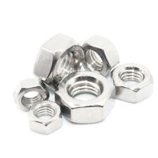 M3 M4 M5 M6 M8 M10 M12 HEX NUT FULL HEXAGON NUTS DIN 934 STAINLESS STEEL