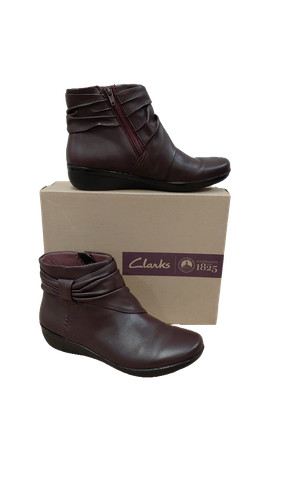 Clarks everlay mandy burgundy - clarks,