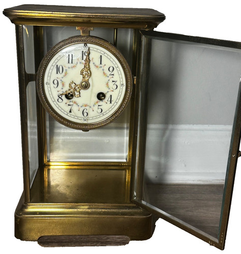 Antique french brass regulator - brass,