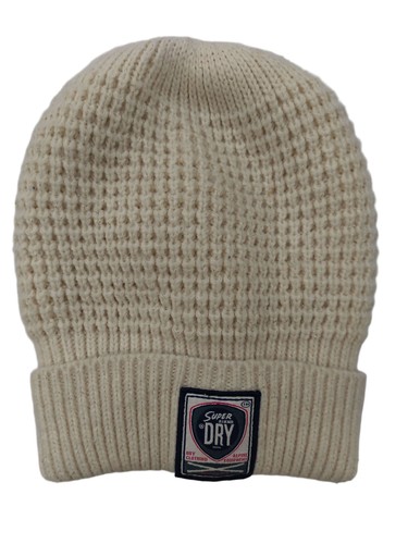 Superdry men hat - m, cream