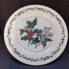 PORT MEIRION HOLLY & IVY VINTAGE LARGE TURKEY PLATTER/SERVING PLATE  EX. COND.