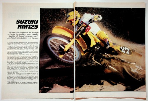 Suzuki rm125 vintage magazine - rm125,