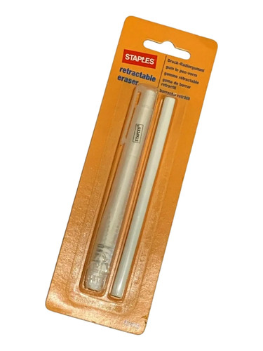 Staples retractable eraser - retractable,