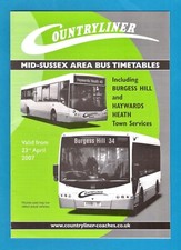Bus Timetable - Countryliner - Mid Sussex Area - Burgess Hill etc - April 2007