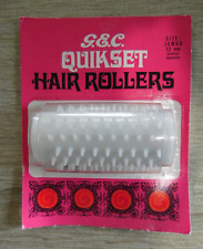 Vintage G&C Quick Set Hair Roller with metal clip Jumbo size 12mm internal diame