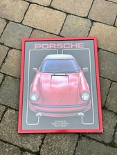 1980s Porsche 911 Original Framed Vintage Car Poster Man Cave Garage Pub Shed