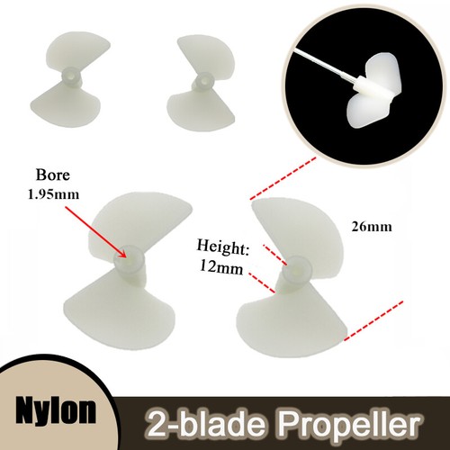 White nylon blade propeller - nylon,