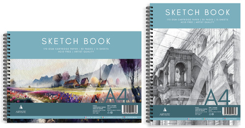 Sketch book pad wirebound - book,